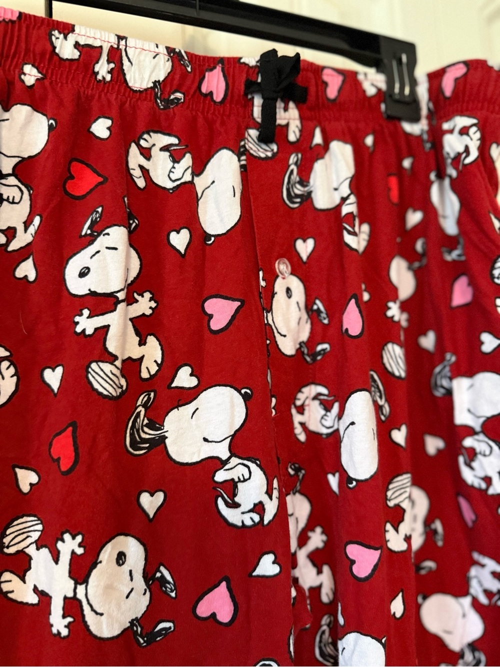 Men’s Red Snoopy Print Pajama Pants - Peanuts - Picture 2 of 6